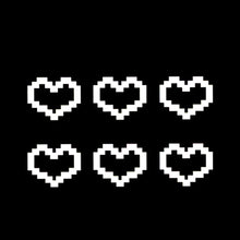 Load image into Gallery viewer, 6Pcs Car Window Decor Waterproof Mosaic Heart Love Heart Sticker For Car Laptop Window Motorcycle Decal
