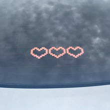 Load image into Gallery viewer, 6Pcs Car Window Decor Waterproof Mosaic Heart Love Heart Sticker For Car Laptop Window Motorcycle Decal
