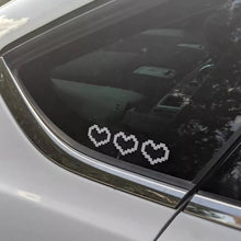 Load image into Gallery viewer, 6Pcs Car Window Decor Waterproof Mosaic Heart Love Heart Sticker For Car Laptop Window Motorcycle Decal
