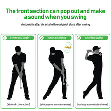 Load image into Gallery viewer, 1PC Golf Retractable Swing Club Soundable Swing Trainer Indoor Golf Training Aids
