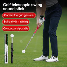 Load image into Gallery viewer, 1PC Golf Retractable Swing Club Soundable Swing Trainer Indoor Golf Training Aids
