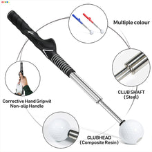 Load image into Gallery viewer, 1PC Golf Retractable Swing Club Soundable Swing Trainer Indoor Golf Training Aids
