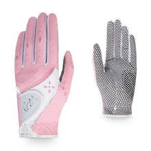 Load image into Gallery viewer, 1 Pair Women's Golf Gloves PU Fabric With Non-Slip Particles Breathable Sports Gloves Golf Supplies
