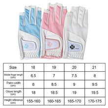 Load image into Gallery viewer, 1 Pair Women's Golf Gloves Leakage Finger Touch Screen Non-Slip Silicone Sports Gloves Golf Supplies
