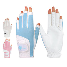 Load image into Gallery viewer, 1 Pair Women's Golf Gloves Leakage Finger Touch Screen Non-Slip Silicone Sports Gloves Golf Supplies
