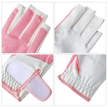 Load image into Gallery viewer, 1 Pair Women's Golf Gloves Leakage Finger Touch Screen Non-Slip Silicone Sports Gloves Golf Supplies
