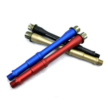Load image into Gallery viewer, 1PC SI Aluminum Alloy Drivepipe Universal 19MM Extended Outer Tube 14 Reverse Teeth Kublai Khan M4 Interface CNC Splicing
