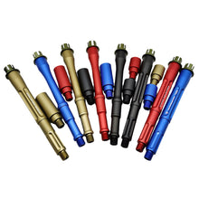 Load image into Gallery viewer, 1PC SI Aluminum Alloy Drivepipe Universal 19MM Extended Outer Tube 14 Reverse Teeth Kublai Khan M4 Interface CNC Splicing
