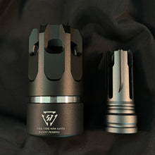 Load image into Gallery viewer, SI Oppressor Combination Fire Cap 14MM Reverse Teeth Quick Removal Fire Cap Toy Gun Noise Reduction Modified Aluminum Alloy Front Tube Decoration For Precision Strike J8J9 Sijun
