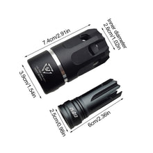 Load image into Gallery viewer, SI Oppressor Combination Fire Cap 14MM Reverse Teeth Quick Removal Fire Cap Toy Gun Noise Reduction Modified Aluminum Alloy Front Tube Decoration For Precision Strike J8J9 Sijun
