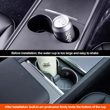 Load image into Gallery viewer, Silicone Car Waterproof Interior Non-Slip Coasters Center Console Storage Organizer Drink Pad Slots For Tesla Model S/X Model 3+ 2024 Accessories
