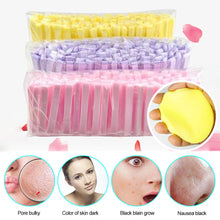 Load image into Gallery viewer, 50pcs Compressed Facial Cleanser Disposable Facial Sponge Makeup Remover Compressed Sponge Strip Face Washing Cleansing Sponge Cosmetic Puff
