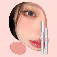 Load image into Gallery viewer, Sense of Atmosphere Powder Blusher Stick Eye and Cheek Dual-use Powder Blusher Eye Shadow Cream Easy To Faint Eye Shadow Stick
