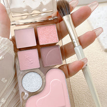 Load image into Gallery viewer, Romantic Collector's Six Color Eye Shadow Plate Love Powder Blusher Matte Fine Flash High Gloss Facelift Plate Multi-purpose Cosmetics
