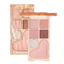 Load image into Gallery viewer, Romantic Collector's Six Color Eye Shadow Plate Love Powder Blusher Matte Fine Flash High Gloss Facelift Plate Multi-purpose Cosmetics
