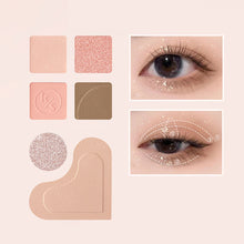 Load image into Gallery viewer, Romantic Collector's Six Color Eye Shadow Plate Love Powder Blusher Matte Fine Flash High Gloss Facelift Plate Multi-purpose Cosmetics
