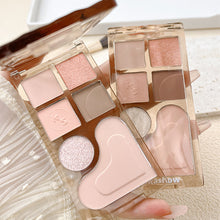 Load image into Gallery viewer, Romantic Collector's Six Color Eye Shadow Plate Love Powder Blusher Matte Fine Flash High Gloss Facelift Plate Multi-purpose Cosmetics
