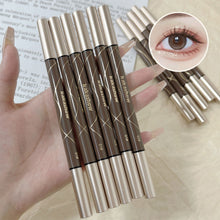 Load image into Gallery viewer, Double Head Eyeliner Liquid Pen Fast Drying Durable Long Lasting Ultra Fine Waterproof Oil Proof Silkworm Laying Pen Cosmetics
