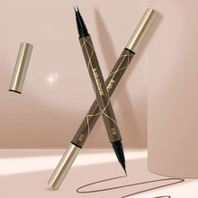 Load image into Gallery viewer, Double Head Eyeliner Liquid Pen Fast Drying Durable Long Lasting Ultra Fine Waterproof Oil Proof Silkworm Laying Pen Cosmetics
