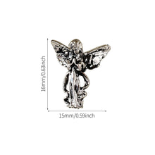Load image into Gallery viewer, 3pcs 3D Retro Dark Gothic Punk Style Alloy Nail Art Charms Heart Skeleton Spider Cross Design for Halloween Nails Decoration Accessories
