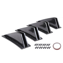 Load image into Gallery viewer, 4Pcs/Set Car Rear Bumper Strip Lip Dual Spoiler Diffuser Splitter Scratch Protector Anti-collision Protection
