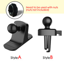 Load image into Gallery viewer, 17mm Ball Head Car Dashboard Phone Holder Bracket Mini Stand Base Fixed Air Vent Stand Converter Anti-skid Mount Car Accessories
