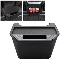 Load image into Gallery viewer, Car Rear Seat Storage Box Organizer Auto Center Console Bins Backseat Trash Can Garbage Bag Under Seat Tray for Tesla Model Y Accessories
