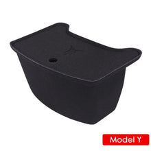 Load image into Gallery viewer, Car Rear Center Console Organizer Tray Flocking Rear Seat Storage Box with Cover Trash Case Can Garbage Bag For Tesla Model 3 Y Accessories

