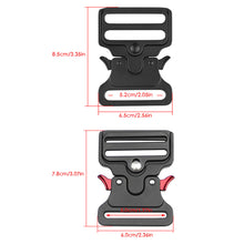 Load image into Gallery viewer, Men Tactical Webbing Belt Accessories 50/52mm Nylon Zinc Metal Quick Release Buckle Outdoor Combat Training Tactical Belt Buckle
