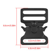 Load image into Gallery viewer, Men Tactical Webbing Belt Accessories 50/52mm Nylon Zinc Metal Quick Release Buckle Outdoor Combat Training Tactical Belt Buckle
