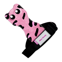 Load image into Gallery viewer, 1 Pair Professional Woman Hard Pull Power Belt Cat Shape Cowhide Wrist Brace Grip Strap Pull-Up Dumbbell Horizontal Bar Fitness Non-Slip Gloves

