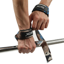 Load image into Gallery viewer, 1Pair Camo Sports Booster Strap Fitness Pull-Up Horizontal Bar Strength Training Hard Pull Strap Anti-Slip Wear-Resistant Grip Band
