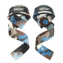 Load image into Gallery viewer, 1Pair Camo Sports Booster Strap Fitness Pull-Up Horizontal Bar Strength Training Hard Pull Strap Anti-Slip Wear-Resistant Grip Band
