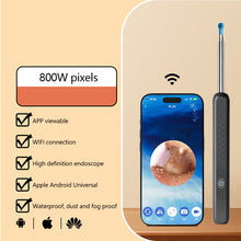 Load image into Gallery viewer, Intelligent High-definition Visual Wireless Ear Pick Rechargeable Luminous Ear Endoscope Ear Wax Removal Ear Cleaner Tool
