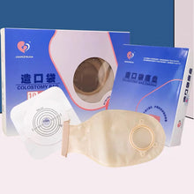 Load image into Gallery viewer, Two Piece Open Artificial Anal Ostomy Pocket for Medical Drainage Drainable Pouches with Hoop Barriers Ostomy Supplies Health Care
