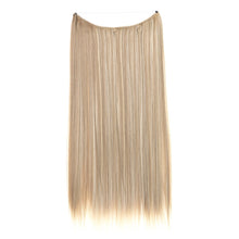 Load image into Gallery viewer, Synthetic Hair Extension Adjusted One Piece Wig Invisible Long Straight Hair fish wire Wig Not Easy To Break Women's Gradient Colored Wigs
