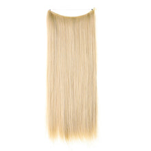 Load image into Gallery viewer, Synthetic Hair Extension Adjusted One Piece Wig Invisible Long Straight Hair fish wire Wig Not Easy To Break Women's Gradient Colored Wigs
