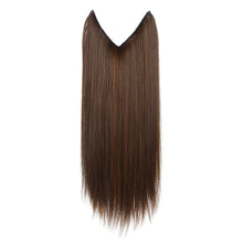 Load image into Gallery viewer, Synthetic Hair Extension Adjusted One Piece Wig Invisible Long Straight Hair fish wire Wig Not Easy To Break Women's Gradient Colored Wigs
