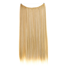 Load image into Gallery viewer, Synthetic Hair Extension Adjusted One Piece Wig Invisible Long Straight Hair fish wire Wig Not Easy To Break Women's Gradient Colored Wigs
