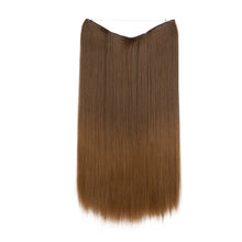 Load image into Gallery viewer, Synthetic Hair Extension Adjusted One Piece Wig Invisible Long Straight Hair fish wire Wig Not Easy To Break Women's Gradient Colored Wigs
