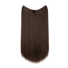 Load image into Gallery viewer, Synthetic Hair Extension Adjusted One Piece Wig Invisible Long Straight Hair fish wire Wig Not Easy To Break Women's Gradient Colored Wigs
