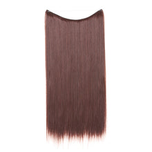 Load image into Gallery viewer, Synthetic Hair Extension Adjusted One Piece Wig Invisible Long Straight Hair fish wire Wig Not Easy To Break Women's Gradient Colored Wigs
