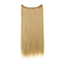 Load image into Gallery viewer, Synthetic Hair Extension Adjusted One Piece Wig Invisible Long Straight Hair fish wire Wig Not Easy To Break Women's Gradient Colored Wigs
