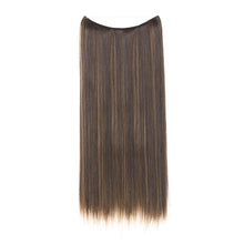 Load image into Gallery viewer, Synthetic Hair Extension Adjusted One Piece Wig Invisible Long Straight Hair fish wire Wig Not Easy To Break Women's Gradient Colored Wigs
