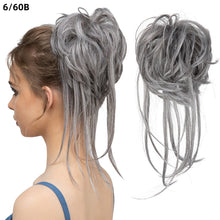 Load image into Gallery viewer, Synthetic Elastic Messy Bun Hairpieces Curly Scrunchie Fluffy Wig Chignon Band Updo Donut for Women Natural Hair Band
