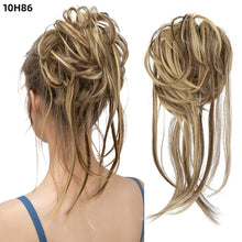 Load image into Gallery viewer, Synthetic Elastic Messy Bun Hairpieces Curly Scrunchie Fluffy Wig Chignon Band Updo Donut for Women Natural Hair Band
