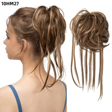 Load image into Gallery viewer, Synthetic Elastic Messy Bun Hairpieces Curly Scrunchie Fluffy Wig Chignon Band Updo Donut for Women Natural Hair Band
