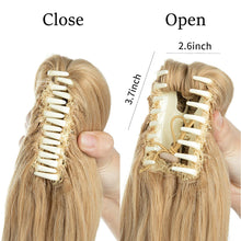 Load image into Gallery viewer, Synthetic Claw Clip in Ponytail Hair Extensions Hairpiece False Blonde Hair Wavy False Pigtail with Elastic Band Horse Tail Women Wig
