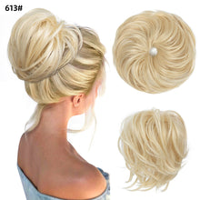 Load image into Gallery viewer, Elastic Synthetic Fake Hair Bun Curly Band Fake Hair Circles Natural Fluffy with Long Whiskers Curly Hair Circles Women Wig
