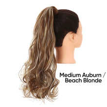 Load image into Gallery viewer, Ponytail Hair Extension Synthetic Long Natural Wavy Wig for Women Heat Resistant Wrap Around Ponytails False Hair Pieces
